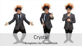  Presentation with funny - Amazing PPT layouts having mohicans - funny man with mohawk hairstyle backdrop and a light gray colored foreground