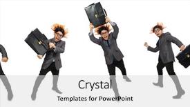  Presentation with funny - Cool new PPT theme with mohicans - funny man with mohawk hairstyle backdrop and a light gray colored foreground