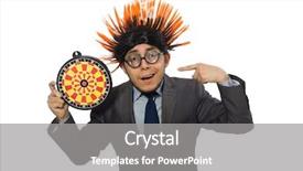  Presentation with funny - Colorful presentation theme enhanced with mohicans - funny man with mohawk hairstyle backdrop and a  colored foreground