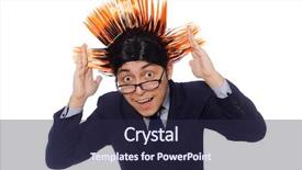  Presentation with old wite man and his music - Slide set having mohicans - funny man with mohawk hairstyle background and a  colored foreground