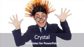 Presentation with funny - Beautiful PPT theme featuring mohicans - funny man with mohawk hairstyle backdrop and a  colored foreground