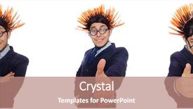  Presentation with funny - Theme enhanced with mohicans - funny man with mohawk hairstyle background and a  colored foreground