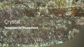  Presentation with brick wall texture - Slide set consisting of moisture-aged-cement-brick-wall background and a gray colored foreground