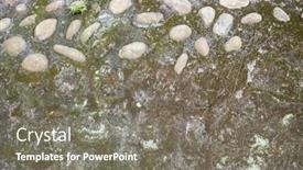  Presentation with brick wall texture - Theme enhanced with moisture-aged-cement-brick-wall background and a gray colored foreground