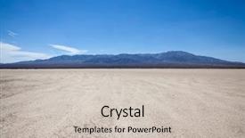  Presentation with mountain lake - Audience pleasing PPT theme consisting of mountain backdrop near death valley backdrop and a soft green colored foreground