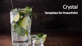  Presentation with colorful cocktails mojito red cocktail - Presentation consisting of mojito cocktail on a white background and a  colored foreground