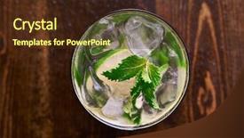  Presentation with birds - PPT layouts consisting of mojito shot from birds eye background and a tawny brown colored foreground