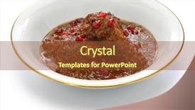  Presentation with chicken - Presentation theme with molasses - khoresht fesenjan ba morgh chicken background and a tawny brown colored foreground