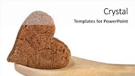  Presentation with sugar - Amazing slides having molasses - muscovado brown sugar heart shaped backdrop and a white colored foreground