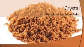  Presentation with sugar - Colorful slide deck enhanced with molasses - muscovado sugar backdrop and a yellow colored foreground