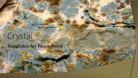  Presentation with mold - Presentation design consisting of mold-on-pita-bread-close background and a coral colored foreground