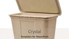  Presentation with pulp paper - Slide set enhanced with molded-paper-pulp-packaging-container background and a coral colored foreground