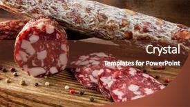  Presentation with mold - Cool new PPT layouts with molds - traditional sausage and sausage backdrop and a tawny brown colored foreground