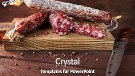  Presentation with mold - Beautiful slide deck featuring molds - traditional sausage and sausage backdrop and a tawny brown colored foreground