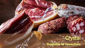  Presentation with mold - Colorful slide set enhanced with molds - traditional sausage sausage with mold backdrop and a tawny brown colored foreground