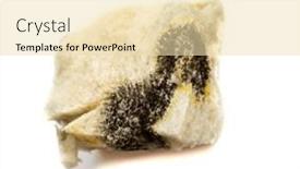  Presentation with bread - Slide set with moldy-bread-on-a-white and a lemonade colored foreground