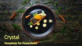  Presentation with curry - Amazing PPT layouts having molecular - braised norwegian salmon with curry backdrop and a wine colored foreground