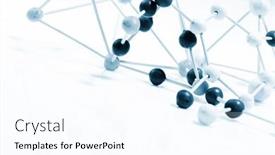  Presentation with molecular - Presentation enhanced with molecular-background background and a sky blue colored foreground