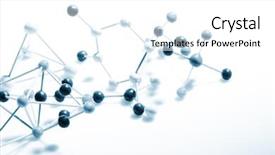  Presentation with molecular - Audience pleasing presentation theme consisting of molecular background backdrop and a white colored foreground