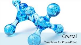  Presentation with molecular - Theme with molecular background background and a light blue colored foreground