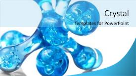  Presentation with molecular - Theme with molecular background background and a light blue colored foreground