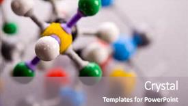  Presentation with molecular - Colorful slides enhanced with molecular construction backdrop and a gray colored foreground