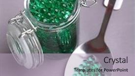  Presentation with molecular biology protozoa - PPT theme with molecular mint caviar background and a light blue colored foreground