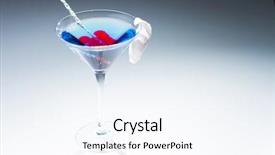  Presentation with lagoon - Cool new slide set with molecular mixology - blue lagoon cocktail backdrop and a sky blue colored foreground