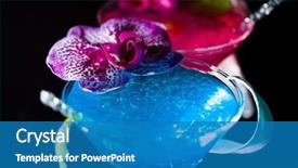  Presentation with caviar - Slide deck consisting of molecular mixology - blue swimming pool background and a teal colored foreground