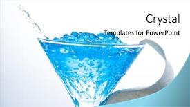  Presentation with caviar - Audience pleasing theme consisting of molecular mixology - cocktail with caviar backdrop and a white colored foreground