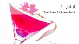  Presentation with molecular - Colorful presentation theme enhanced with molecular-mixology-cocktail-with-caviar backdrop and a white colored foreground