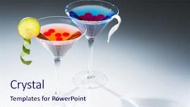  Presentation with molecular - PPT layouts with molecular mixology - cocktail with juice background and a sky blue colored foreground