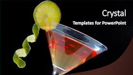  Presentation with whisky - Beautiful presentation theme featuring molecular-mixology-whisky-a-cocktail backdrop and a black colored foreground