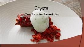  Presentation with chorizo - Cool new PPT layouts with molecular nutrition - grilled octopus with parsley air backdrop and a  colored foreground