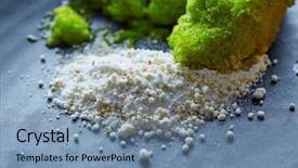  Presentation with green apple - Beautiful slide deck featuring molecular nutrition - grilled smoked eel with green backdrop and a  colored foreground