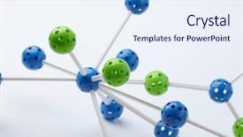  Presentation with molecular - Cool new presentation theme with molecular structure on the white backdrop and a sky blue colored foreground