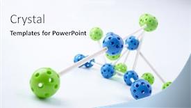  Presentation with molecular - Colorful PPT theme enhanced with molecular-structure-on-the-white backdrop and a sky blue colored foreground