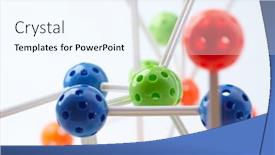  Presentation with molecular - Audience pleasing presentation design consisting of molecular-structure-on-the-white backdrop and a cool aqua colored foreground