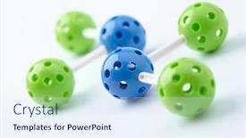  Presentation with molecular - Amazing slides having molecular-structure-on-the-white backdrop and a sky blue colored foreground