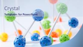  Presentation with molecular - PPT layouts enhanced with molecular-structure-on-the-white background and a sky blue colored foreground