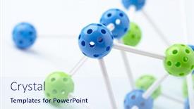  Presentation with molecular - Audience pleasing slide set consisting of molecular-structure-on-the-white backdrop and a sky blue colored foreground