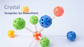  Presentation with molecular - PPT layouts featuring molecular-structure-on-the-white background and a sky blue colored foreground