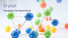  Presentation with molecular - PPT theme consisting of molecular-structure-on-the-white background and a sky blue colored foreground