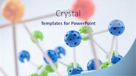  Presentation with molecular - PPT theme consisting of molecular-structure-on-the-white background and a sky blue colored foreground