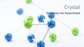  Presentation with molecular - Slides featuring molecular-structure-on-the-white background and a sky blue colored foreground