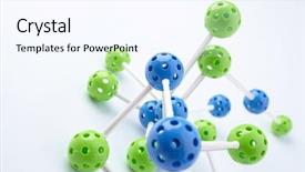  Presentation with molecular - Presentation design with enlace quimico - molecular structure background and a sky blue colored foreground