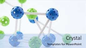  Presentation with structure - PPT layouts consisting of molecular structure background and a light blue colored foreground