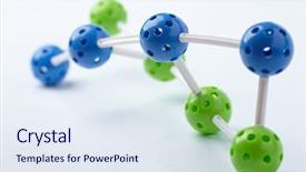  Presentation with structure - Amazing PPT layouts having molecular structure backdrop and a sky blue colored foreground