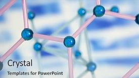  Presentation with molecular - Beautiful PPT layouts featuring molecular structure backdrop and a light blue colored foreground