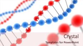  Presentation with dna molecule - Amazing PPT theme having molecule of dna genetic information backdrop and a lemonade colored foreground